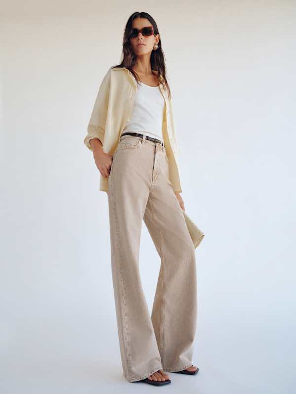 Cary High Rise Slouchy Wide Leg Long Jeans