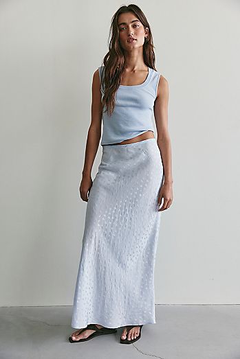 Bonita Solid Maxi Skirt