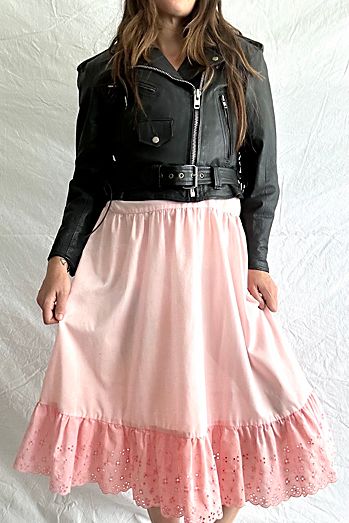 Vintage Dyed Cotton Slip Skirt Selected by Grievous Angel Vintage