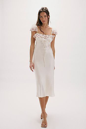 For Love & Lemons Amor Midi Dress