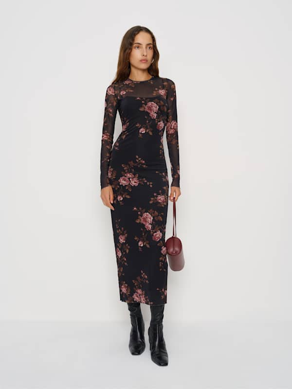 Rene Mesh Knit Dress