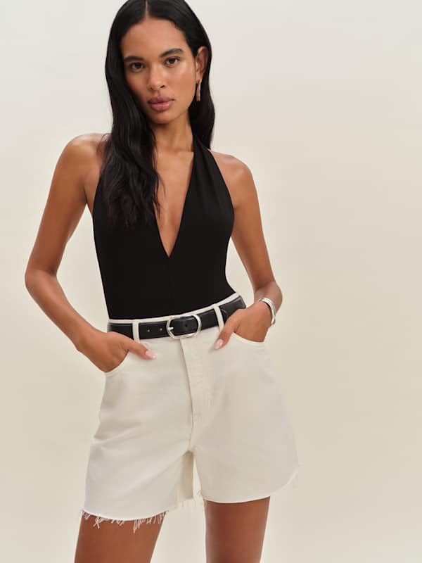 Saige High Rise 4” Jean Shorts