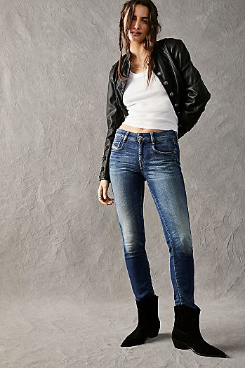 Diesel D-Ollies-I Low-Rise Slim Jeans