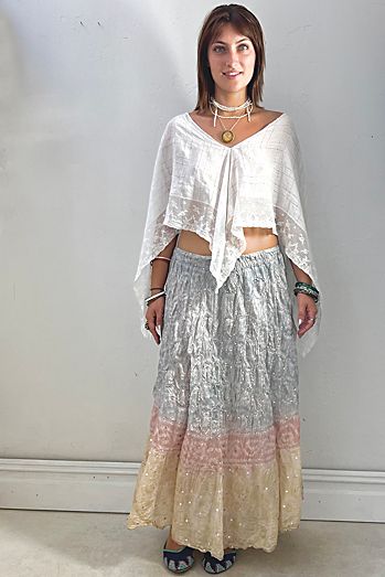 Vintage Silk Sequin Skirt Selected by Anna Corinna