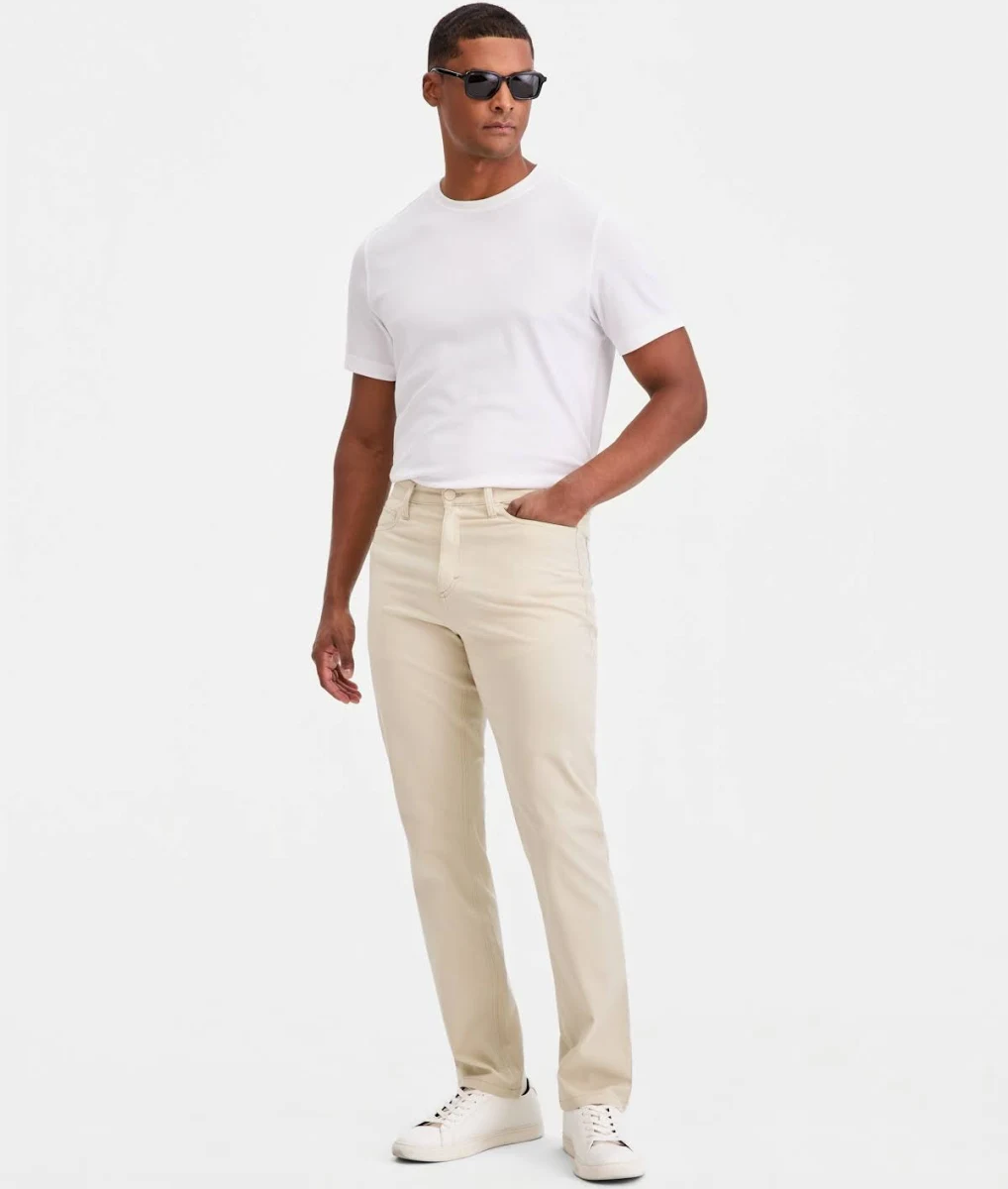 Alfani Men's Regular-Fit Cotton-Blend Pants