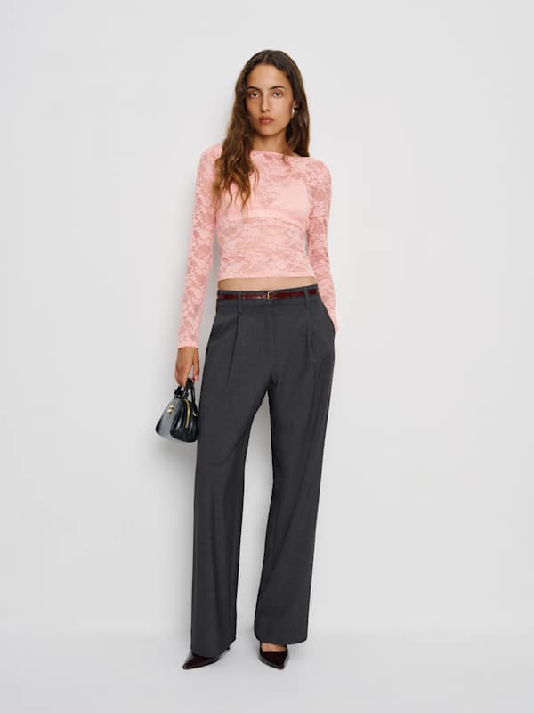 Adriano Lace Knit Top