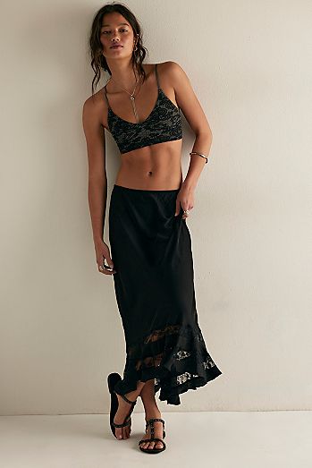 Long Lost Lover Maxi Slip Skirt