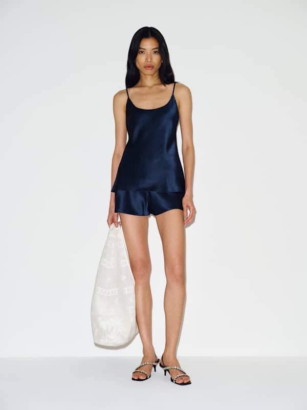 Lila Silk Top