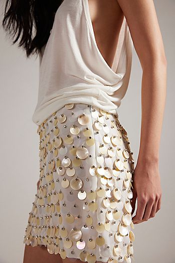 Tach Clothing Cleo Sequin Mini Skirt