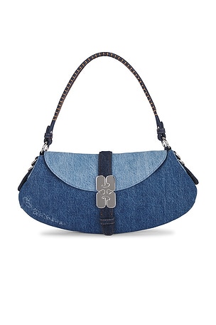 Ganni B-kat Denim Shoulder Bag