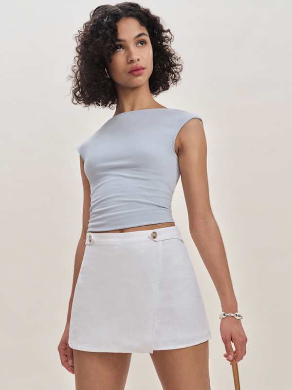 Clover Linen Micro Skort