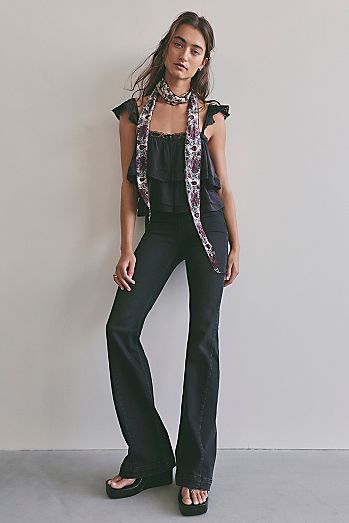 We The Free Alamo Low-Rise Flare Jeans
