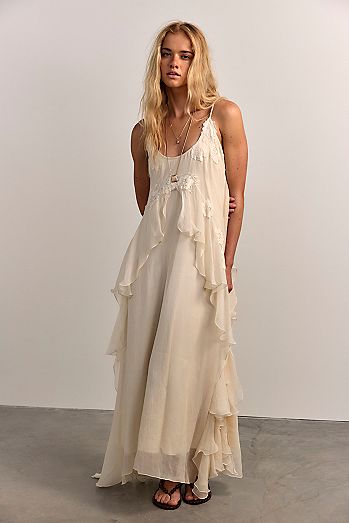 Nigel Preston Floating Angel Chiffon Maxi Dress