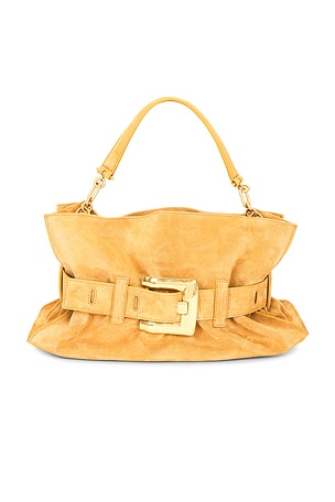 BALMAIN Medium Anthem Suede Bag