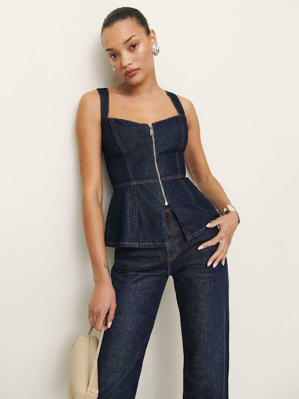 Zeta Denim Top