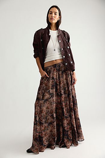 Ives Printed Maxi Skirt