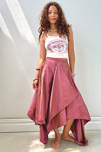 Vintage Silk Taffeta Skirt Selected by Anna Corinna