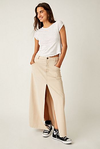 Come As You Are Corduroy Maxi Skirt