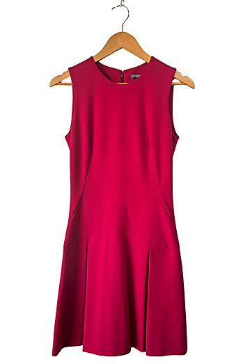 Alexander McQueen Raspberry Wool Dress Selected by The Curatorial Dept.