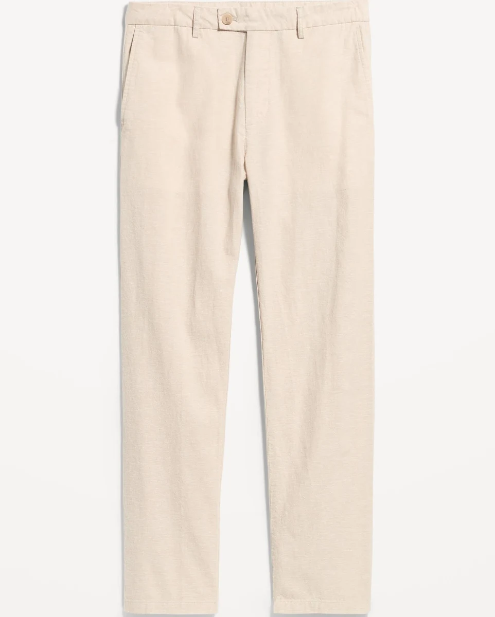 Old Navy Men's 90's Straight-Fit Linen-Blend Dress Pants
