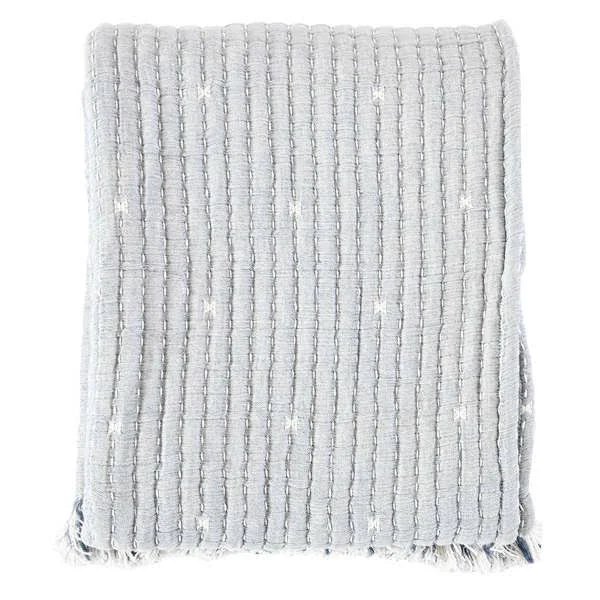Honeybloom Breathable Throw Blanket with Fringe