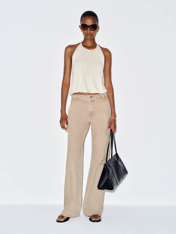 Diego Mid Rise Baggy Utility Jeans