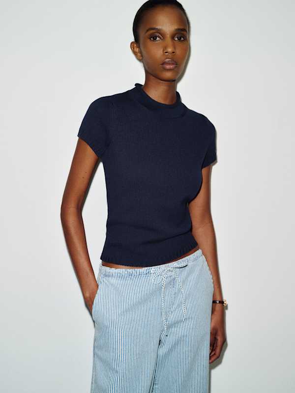 Solene Cotton Sweater Tee