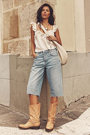 We The Free Low-Rise Relaxed Capri Jeans