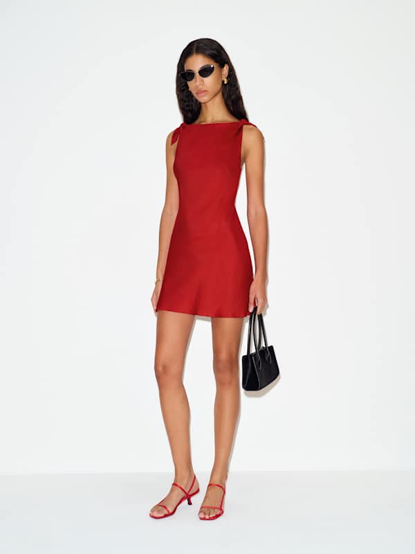Louisa Silk Twill Dress
