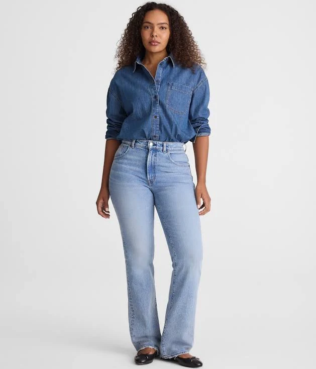 Madewell Women's Curvy Relaxed Bootcut Jeans