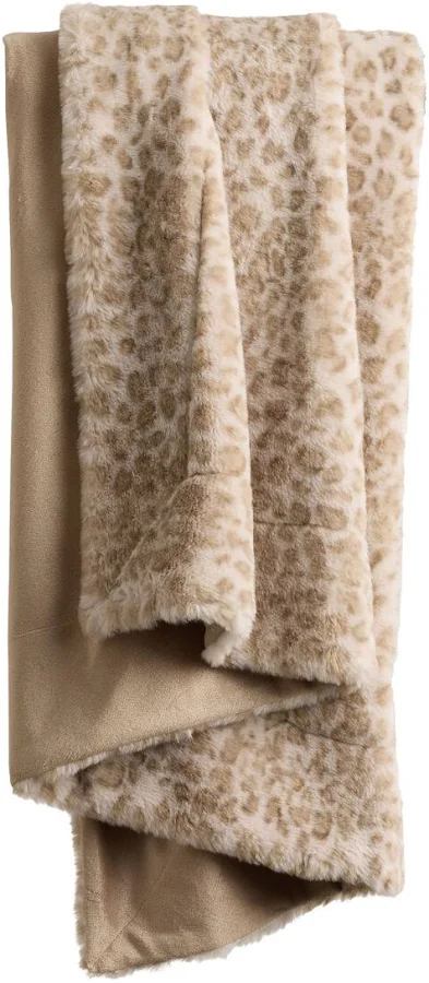 World Market Faux Fur Throw Blanket
