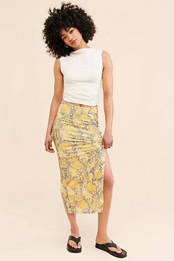 Rosalie Mesh Midi Skirt