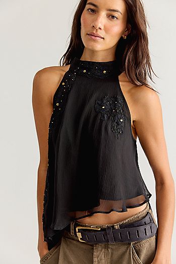 Nigel Preston Emma Embellished Tank