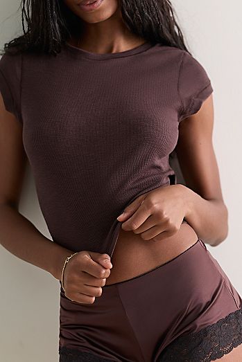 Keeping It Light Ribbed Baby Tee