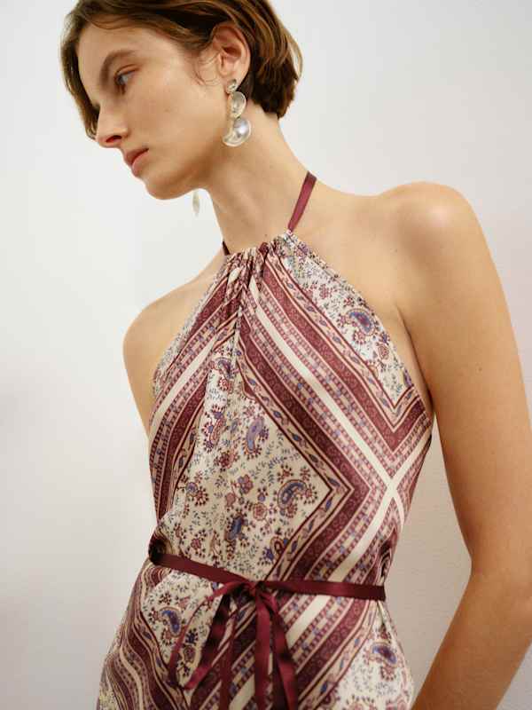 Una Silk Scarf Top
