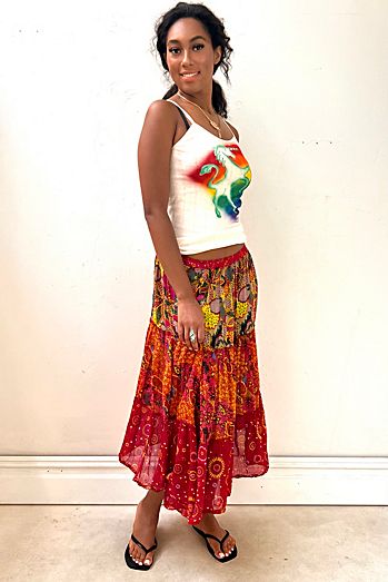 Vintage Tiered Skirt Selected by Anna Corinna
