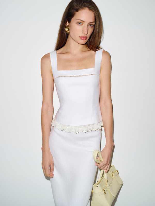 Nanette Linen Top