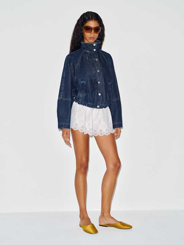 Corey Denim Bomber Jacket
