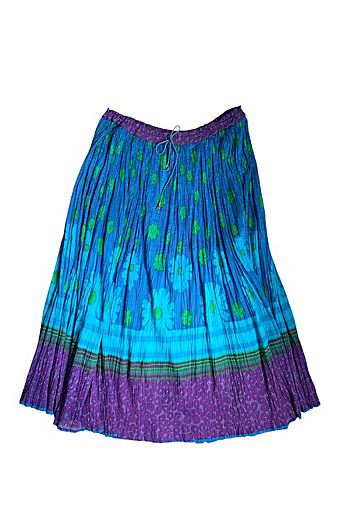 Vintage 1990s Crinkle Gauze Maxi Skirt Selected by SharpLilTeeth