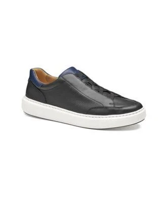 Johnston & Murphy Men's Anders Stretch Lace-To-Toe Leather Sneakers