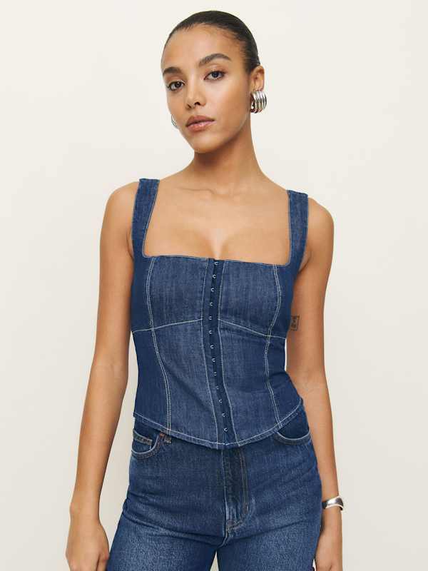 Tagliatelle Denim Top