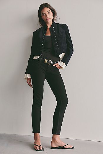 We The Free Oracle Low-Rise Slim Straight Jeans
