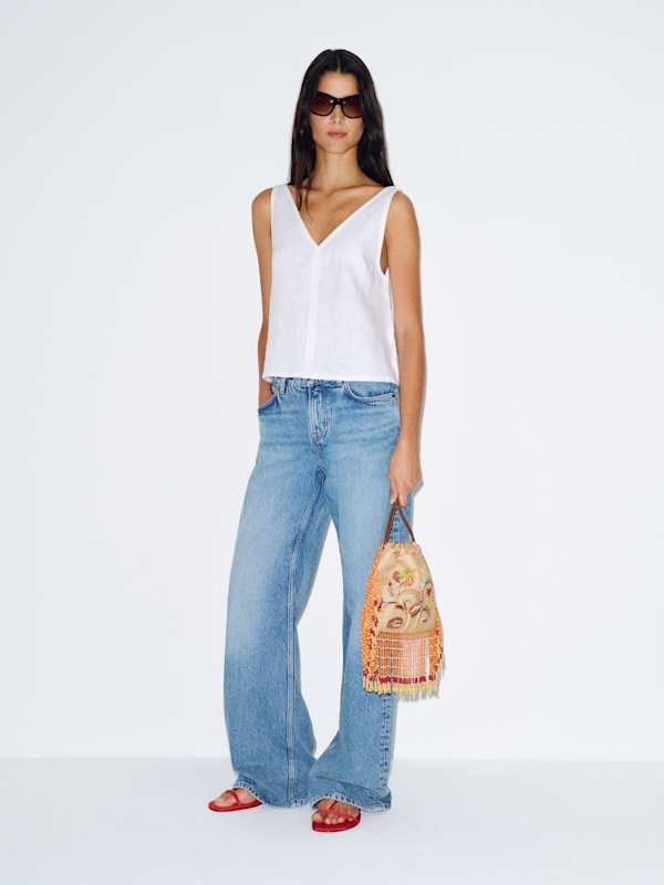 Annika Linen Top
