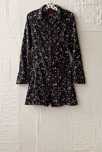 FP MART: Vintage: The Originals Floral Button-Down Shirt Mini Dress