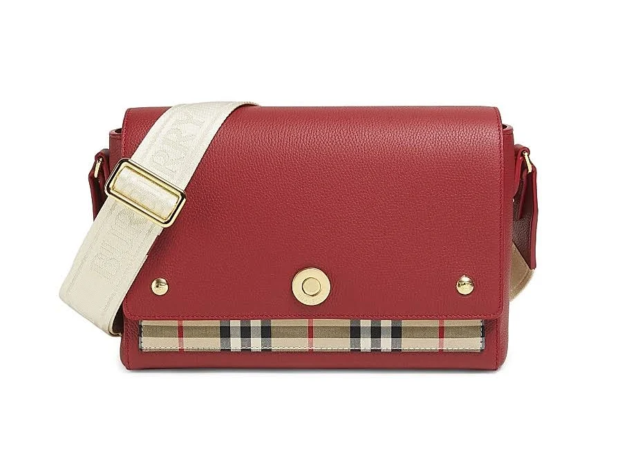 Burberry Women's Medium Note Leather Crossbody Bag