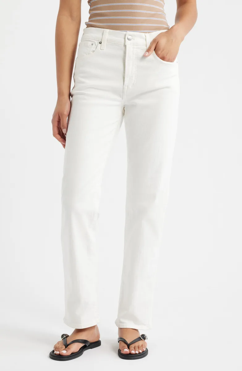 Madewell The Longline Straight Leg Jeans
