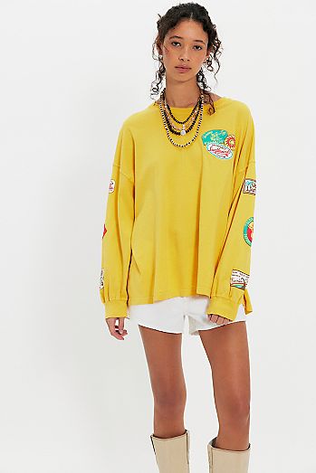 Daydreamer Surf Patched Long Sleeve Tee