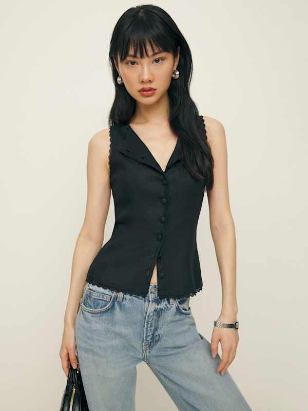 Amela Linen Top