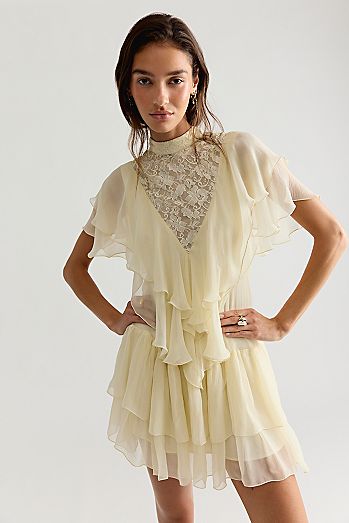 Nigel Preston Ana Lace Mini Dress