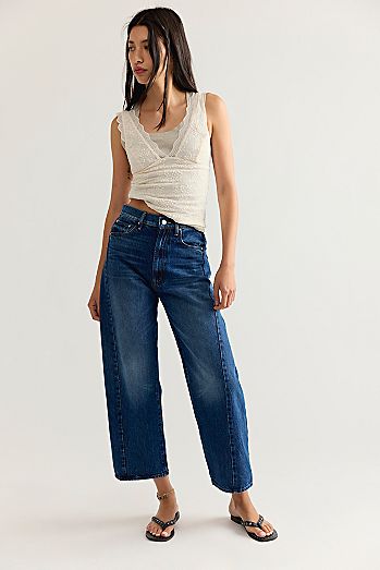 MOTHER The Half-Pipe Sneak Ankle Jeans